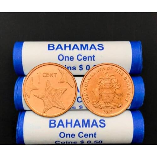 Bahamas 1 cent coin starfish 2015 100% Real Original Collection Coins Unc Genuine Coin