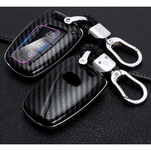 ABS Car Key Case For Hyundai Santa Fe Grand ix45 Centennial Genesis EQUUS AZERA 2013 2014 2015 2016 Smart Key Protective Shell