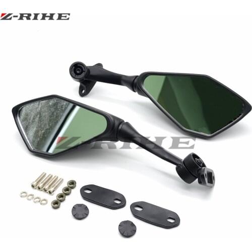 Black Universal Motorcycle Mirrors motorbike Plastic Rearview side Mirror For Yamaha YZF R3 R1 R6 R125 R15 R25 FZ8 FJR XJR