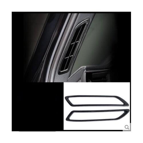 For Audi A6 C8 2019 Car Styling Front Column A/C Air Outlet Vent Panel Cover Trim Frame Sticker Interior Accessories