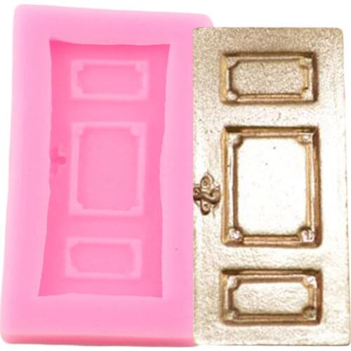 Door Frame Cake Border Silicone Mold DIY Cupcake Topper Fondant Cake Decorating Tools Candy Resin Clay Chocolate Gumpaste Moulds