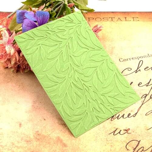 10.5x14.8cm Branches Leaves Embossing folders Plastic For Scrapbooking DIY Template Fondant Cake Photo Album Card Making