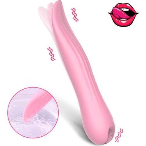 Giant Tongue Licking Female Vibrator Nipple G-spot Stimulator Vagina Clitoris Masturbator Dildos Cunnilingus Adult Toy for women