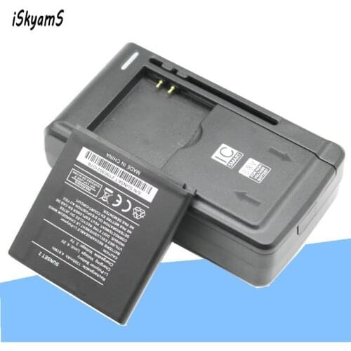 ISkyamS 1x 1300mAh High Quality Replacement Li-polymer Battery +Universal Charger for Wiko sunset 2 Batterie Batterij Bateria