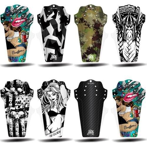 2pcs New Style Mountain Bike Carbon Fiber Pattern Color Fender Front and Rear Fenders Road Bike Fenders Bicycle Accessories