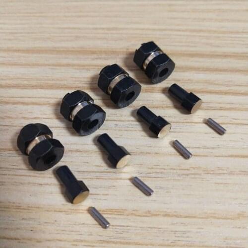 Brass Wheel Weights Adaptor Tire Counterweight Combiner for 1/24 Model Car SCX24 90081 Accessories