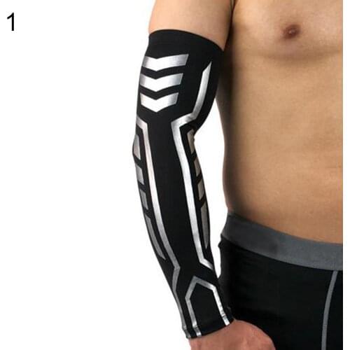 Summer Sun Protection Pressure Sleeve Outdoor Basketball Badminton Fitness Running Sports Elbow Protection Sleeve