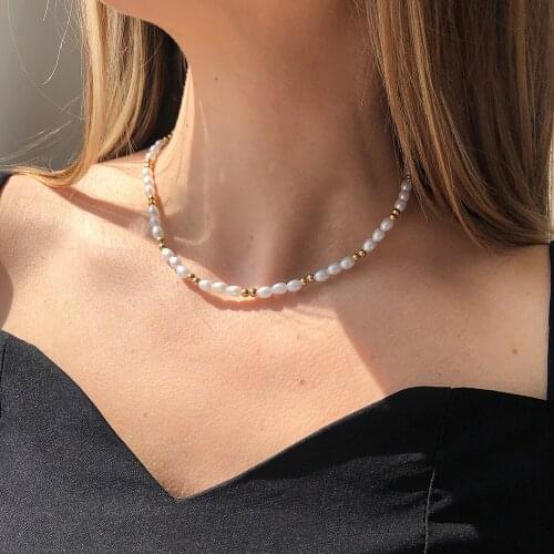 Fashion Bohemian Simple Simulated Pearl Choker For Women New Creative Seed Bead Short Clavicle Collar Holiday Gift Jewelry