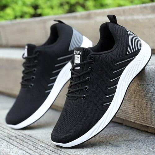 Mens Sports Shoes , Flying Woven Mesh Running Shoes , Sneaker , Casual Sport Shoes , Size 39-44