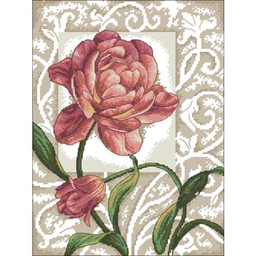 A flower patterns Counted Cross Stitch 11CT 14CT 18CT DIY Chinese Cross Stitch Kits Embroidery Needlework Sets