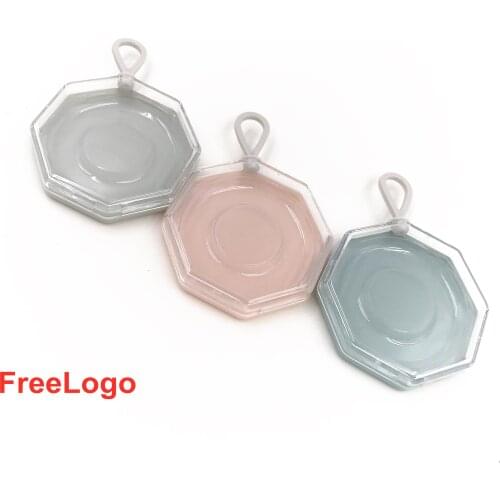 False Eyelashes Packaging Box Octagonal soft silicone Lashes Boxes 3D Mink Hair Eyelash Container Travel Lash Holder Gift makeup