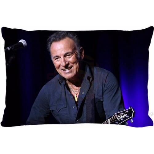 New Arrival Custom Bruce Springsteen Zippered Rectangle Pillowcases Home Office Decorative Pillow Cover Size 35X45cm (One Side)