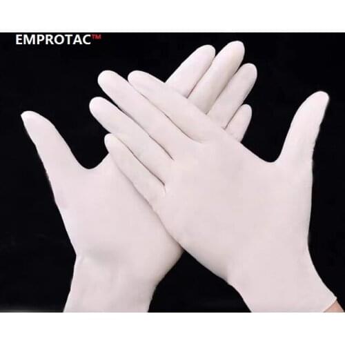 Disposal latex gloves food kitchen gloves ammex ansell gloves 20pcs to 100pcs rubber gloves