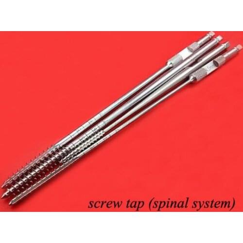 Orthopedics instrument stainless steel medical use tap spine system use screw-rod system tap for cancellous&cortical orthopedist