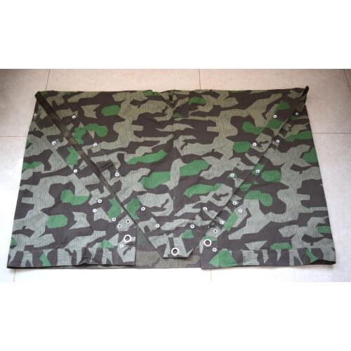 Replica WWII WW2 German Camouflage Splinter tent cloth Poncho Mlitary Reenactments