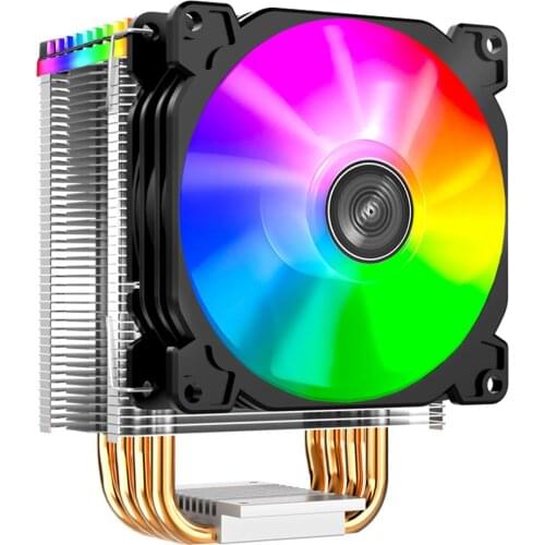 GPU Computer Water Cooling System Waterblock Tower Type CPU Cooler 4 Pure Copper Heat Pipes RGB PWM 4Pin Cooling Fan Radiator