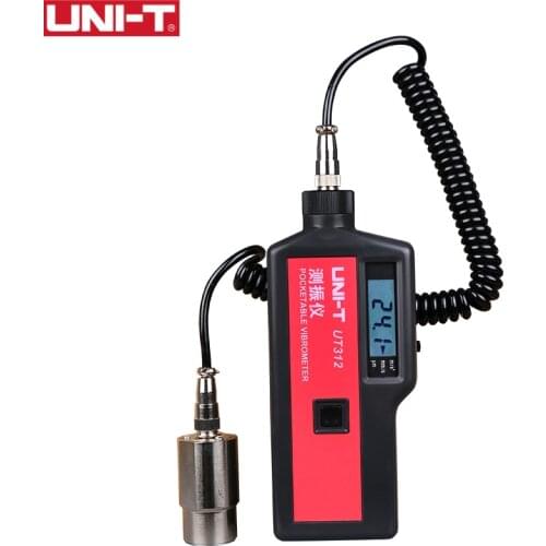 UNI-T Vibration Tester Analyzer Digital LCD Vibrometer Acceleration Velocity Displacement Measurement High Precision UT312