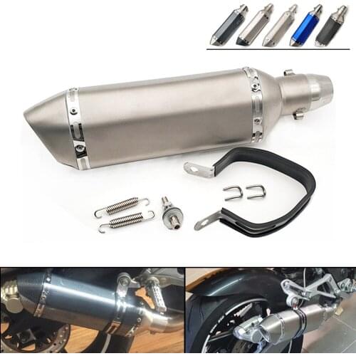 36-51MM Universal Motorcycle Exhaust Modify Motocross Exhaust Muffler For Honda VFR 1200 ST 1300 Black SpiRit NC750 S X CB 1100