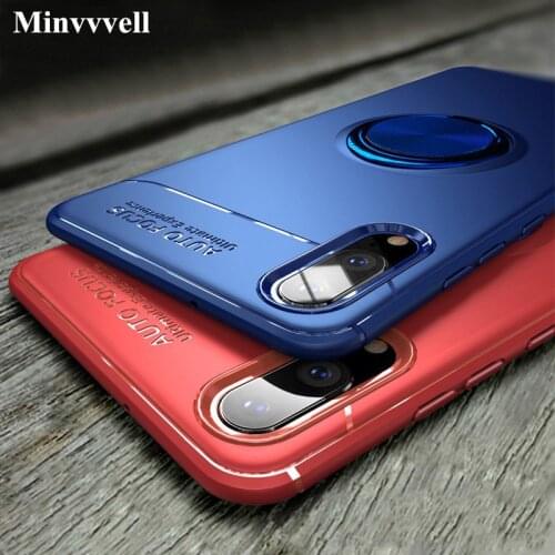 Luxury Car Bracket Ring Magnetic TPU Protective Case For Huawei PP9 P10 Plu20 s P8 Lite Cover For Huawei Honor 9 10 V9 V10 Lite