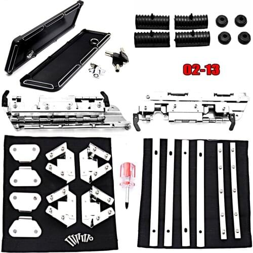 Hard bag Slope Cut Saddlebag Hardware Latch Hinge Lock Kit For Harley Electra Street Glide Road King FLHR 1996-2013 Models