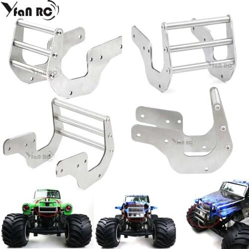 1 / 10 losi LMT four wheel drive solid axle Bigfoot truck Bigfoot cross country vehicle front bumper stainless steel front anti