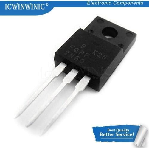10piece FQPF2N60C 2N60C TO-220 2N60 TO220 MOS FET transistor New original In Stock