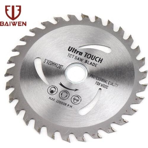 125mm Carbide Circular Saw Blade 30T Woodworking Rotary Cutting Disc Angle For Wood Marble Concrete Angle Grinder 12,000RPM