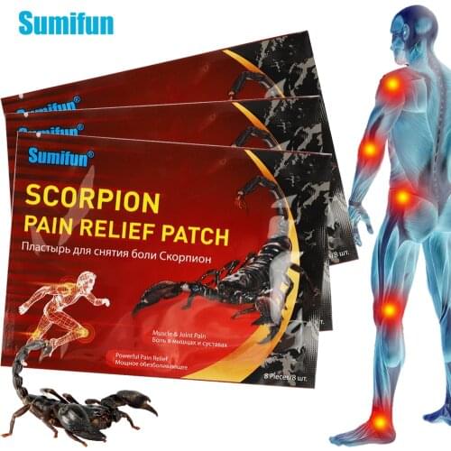 24pcs Sumifun Scorpion Venom Medical Plaster for Joint Back Knee Rheumatism Arthritis Pain Relief Patch Balm Stickers K06301