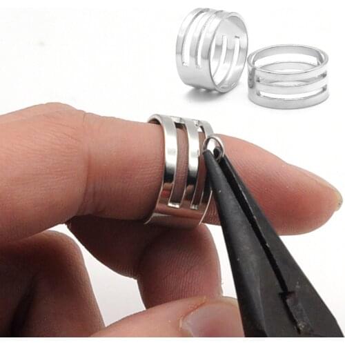3pcs/lot 100% Stainless Steel Jump Ring Open Close Finger Ring Wholesale Factory Price Never Fade Top Quality