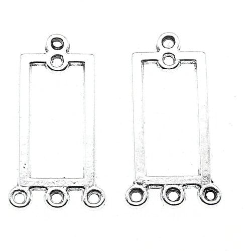 Malzahar 30 Pieces Rectangular Earrings Connector Jewelry Findings Components Accessories Jewelry