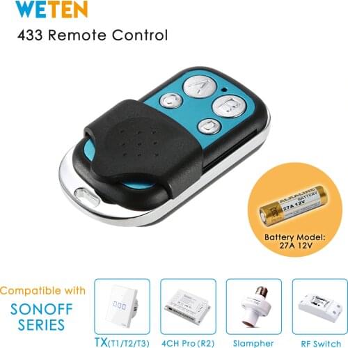 433 Mhz Remote Control for Sonoff TX T1 T2 T3 EU UK US Sonoff 4CH Pro R2 Slampher 433 RF Remote Switch