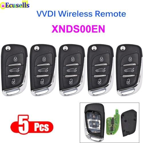 5pcs/lot XNDS00EN Xhorse VVDI Wireless Universal Remote Car Key DS Style for VVDI2 VVDI Key Tool
