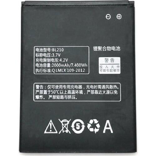 21 BL210 for Lenovo A536 A606 S820 S820E A750E A770E A656 A766 A658T S650 Phone Replace battery