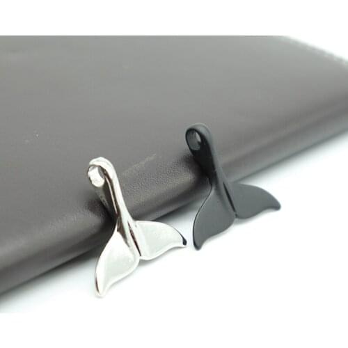 Noter 5pcs/pack Alloy Whale Tail Accessories For Jewelry Making Cute Tail For DIY Bracelet Necklace Sieraden Maken
