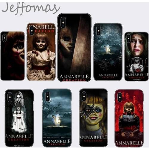 Annabelle Creation Horror Movie Black Cell Phone Case For iphone 12 5 5s 5c se 6 6s 7 8 plus x xs xr 11 pro max