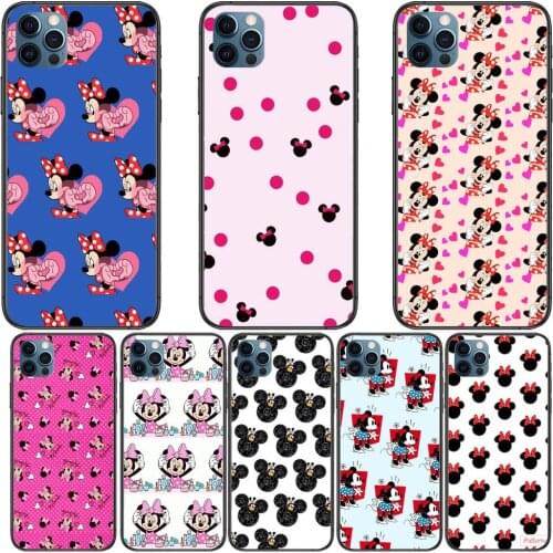 Minnie Mouse Pattern Phone Cases For iphone 12 Pro Max case 11Pro Max 8PLUS 7PLUS 6S iphone XR X XS mini mobile cell funda