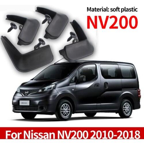 For Nissan NV200 2010-2018 Set Molded Mud Flaps Mudflaps Splash Guards Front Rear Mud Flap Mudguards Fender Car Accessories
