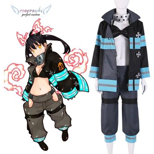 Fire Force Enen No Shouboutai /Enn Enn no Shouboutai Tamaki Kotatsu Cosplay Carnaval Costume Halloween Christmas Costume