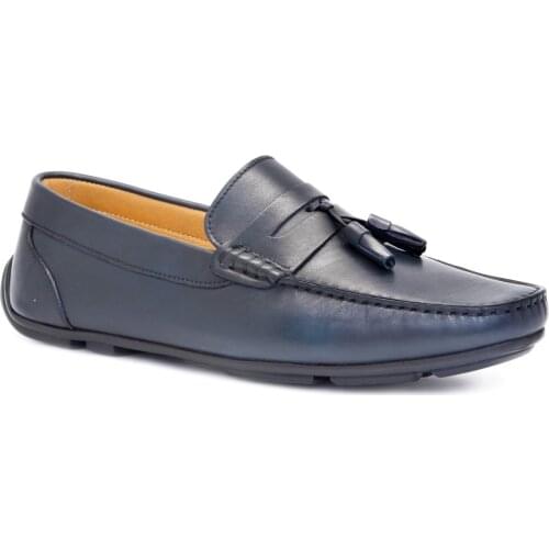 Gedikpasalı G 200 Navy Blue 2021 Summer Men 'S Shoes Genuine Cow Leather Business Elevator Flexible Daily Casual Drees Street Tassels