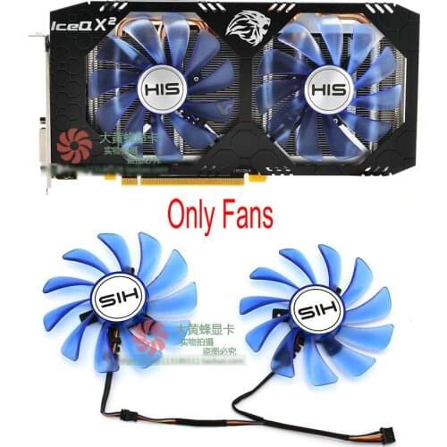 New for HIS RX580 RX584 RX588 4GB/8GB IceQX2 OC Graphics Video Card cooling fan 1Set