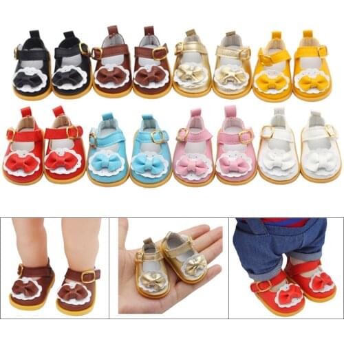 5.5*2.8cm PU Leather Cute Doll Strap PU Leather Shoes For 1/6 Doll EXO dolls fit 14.5inch girl dolls boots Clothing Accessories