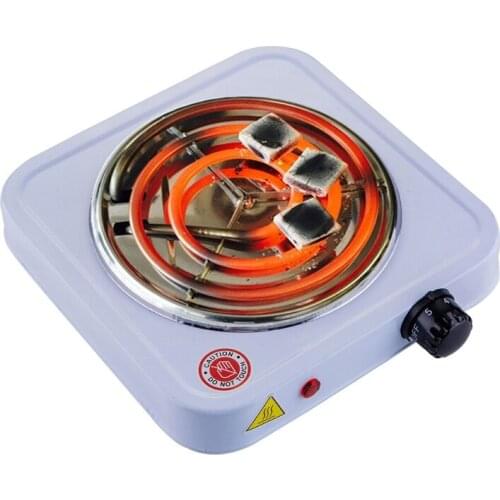 Portable Electric Iron Burner Single Stove Mini Hotplate Adjustable Temperature Furnace Home Kitchen Cook Coffee Heater
