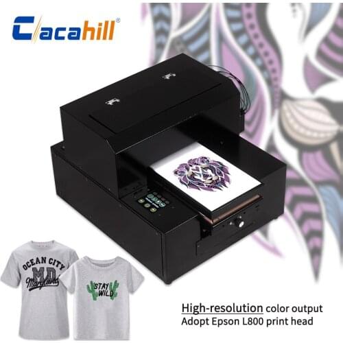 Apparel printer small A4 multi-function high definition for colorful printing of T-shirt/denim/sweatshirt/socks