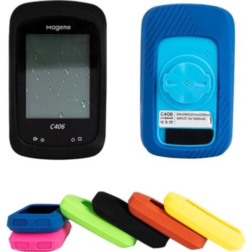 Silicone Shockproof Soft Edge Protector Cover Protective Case For Magene C406/C406 Lite Cycling GPS Bicycle Bike Computer Skin