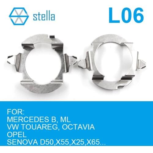 Stella 2pcs H7 LED headlight Holders/Adapters Lamp Base for MERCEDES B, ML/ for VW TOUAREG, OCTAVIA/For OPEL/ for SENOVA D50,X