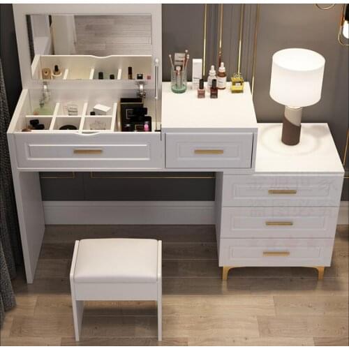 Dressing table bedroom modern minimalist storage cabinet integrated net red ins wind light luxury multifunctional flip dressing