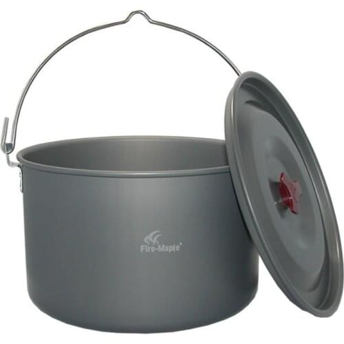 Fire-Maple Outdoor 8L Hanging Pot Hanging Camping Picnic Cookware Tableware Large Deep Pot Bearing 10KG