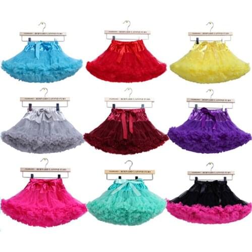 Tutu Skirt Girl Kids Princess Skirt Tulle Fluffy Little Baby Girl Dance Wear Chiffon Pettiskirts Tutu Princess Skirt 19 colors