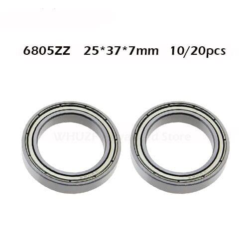 10/20PCS 6805ZZ Bearing ABEC-1 25x37x7 mm Thin Section 6805 ZZ Ball Bearings 6805Z 61805 Z