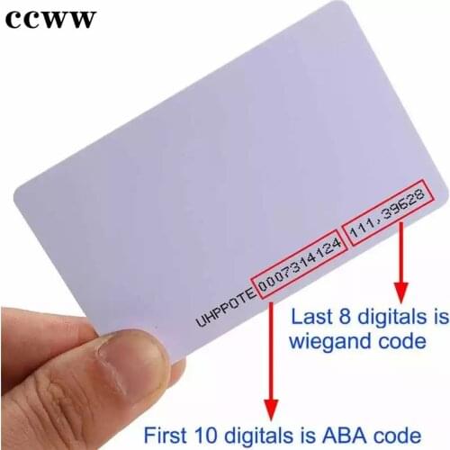 10Pcs 125KHz ID EM4100 TK4100 Read Only Blank Cards RFID Token Tag Proximity Chip Patrol Management Access Control Card